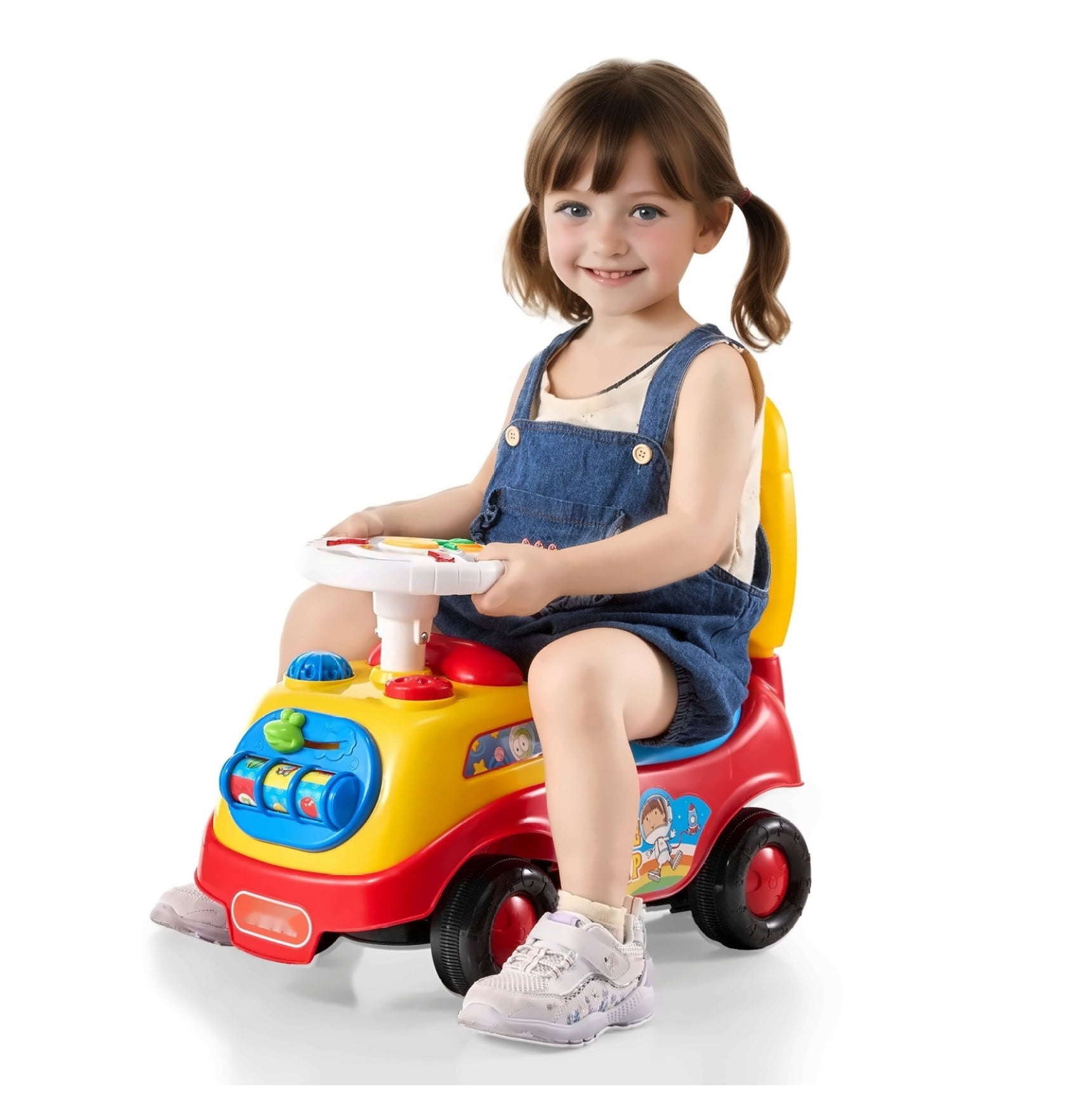 Toddler Ride On Car, Ages 1-3, Push Racer, Sit to Stand Toy, Music ...