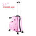 thumbnail image 1 of Toddler Travel Suitcase with Ride-On Feature - Safety Belt, Pedals, Matte Finish, and Silent Wheels for Kids Aged 3-12, 1 of 9