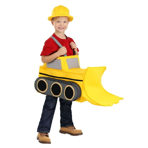 Toddler Ride in Bulldozer Costume