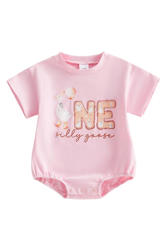 Toddler Romper Baby Boy One-Piece Infant Girl Cotton for 6-12 Months Infant Half/1st Birthday Outfit Baby Boy Girl Birthday Bubble Romper Tshirt Bodysuit Short Sleeve Jumpsuit