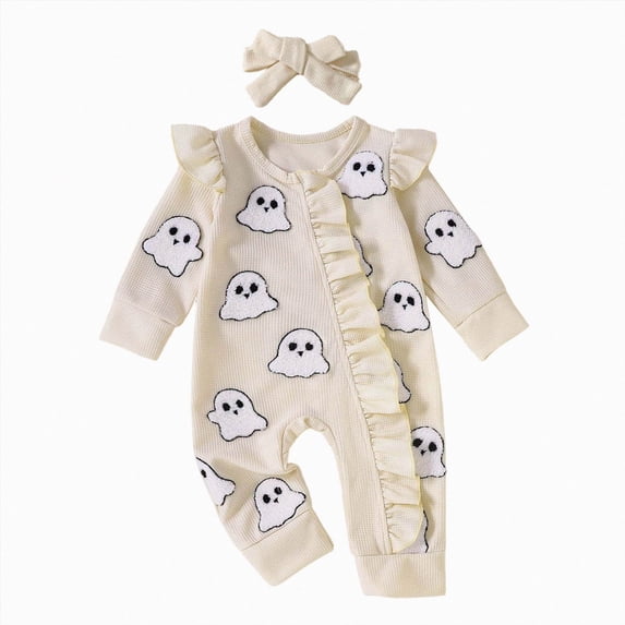 Toddler Romper Baby Boy One-Piece Infant Girl Cotton Preemie Footed Long Sleeve Baby Pajamas With Zipper Cotton Infant Sleepers 3-6 Months