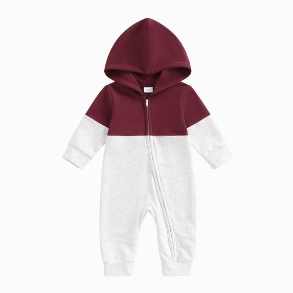 Toddler Romper Baby Boy One-Piece Infant Girl Cotton Preemie Footed Long Sleeve Baby Pajamas With Zipper Cotton Infant Sleepers,footed pajamas 3-6 Months