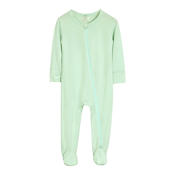 Toddler Romper Baby Boy One-Piece Infant Girl Cotton for 6-12 Months Baby Footed Long Sleeve Baby Pajamas With Zipper Cotton Infant Sleepers