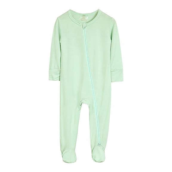 Toddler Romper Baby Boy One-Piece Infant Girl Cotton for 6-12 Months Baby Footed Long Sleeve Baby Pajamas With Zipper Cotton Infant Sleepers