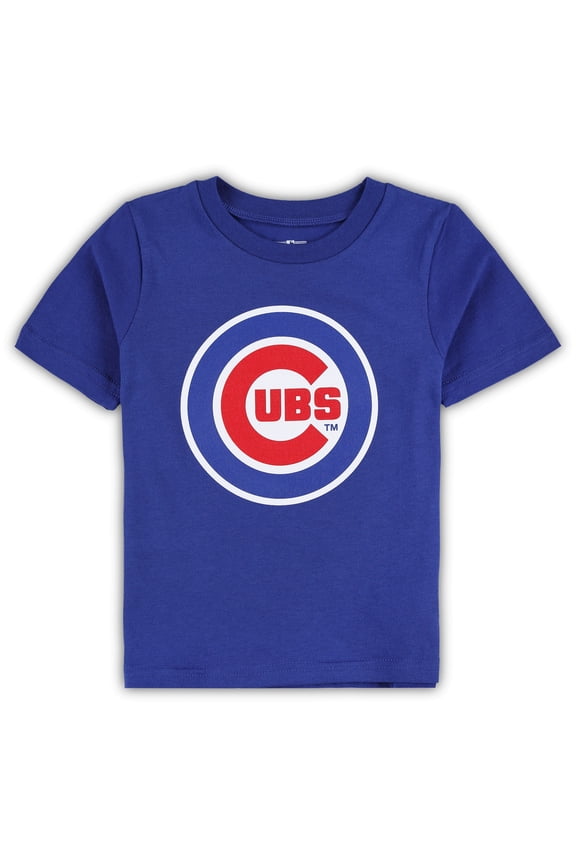 Toddler Royal Chicago Cubs Team Crew Primary Logo T-Shirt