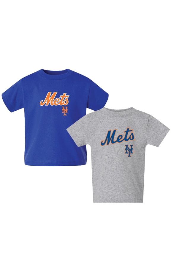 Toddler  Royal/Gray New York Mets Logo 2-Pack T-Shirt Set