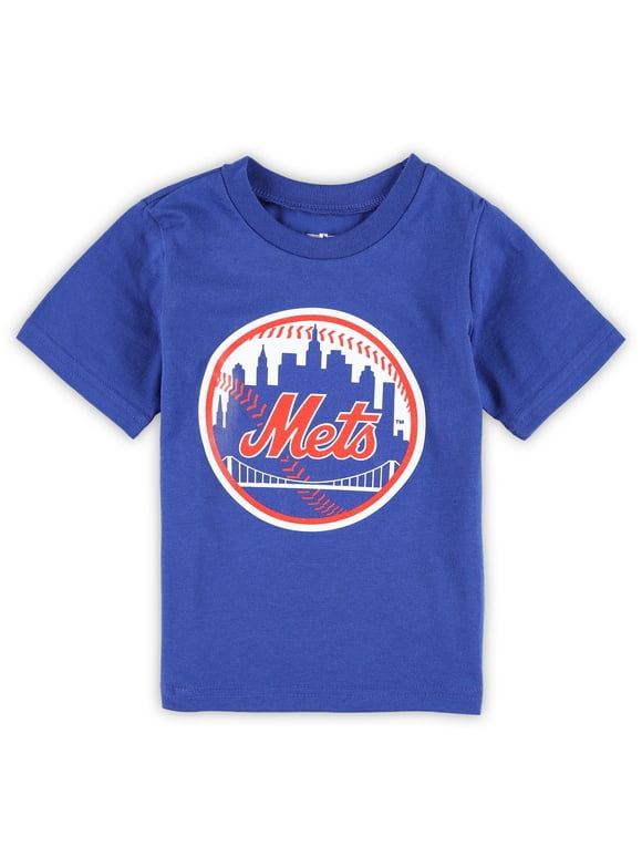 Toddler Royal New York Mets Team Crew Primary Logo T-Shirt