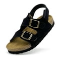 thumbnail image 1 of Toddler Sandals Girls Boys Cork Footbed Sandals Kids Adjustable Buckle Slippers Slip-On Open Toe Indoor Casual Flat Shoes Outdoor, 1 of 6