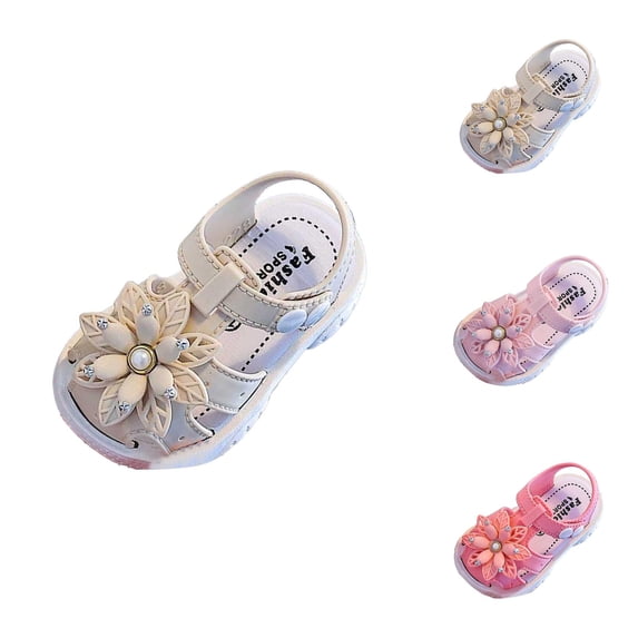 Toddler Sandals and Beach Shoes, Breathable Girls Footwear for 1-5 Years, Lightweight Comfortable Casual Outdoor Summer Play Shoes