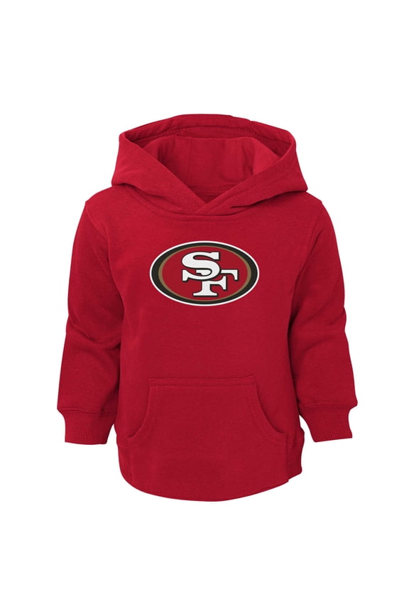 Toddler Scarlet San Francisco 49ers Logo Pullover Hoodie