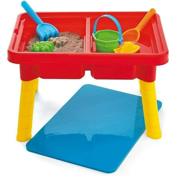 Toddler Sensory Kids Table with Lid | Sensory Bin | | Mega Block Compatible Lid | Indoor Outdoor Use , Red, G02521 17 x 12.5 x 11 inches