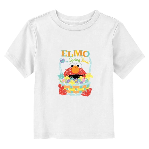 Toddler Sesame Street Colorful Elmo Spring Times T Shirt