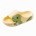 thumbnail image 1 of Toddler Shark Cloud Slides Cute Cartoon Kids Shower Sandals Boys Girls Quick Dry Non-Slip Beach Pool Home Slippers Soft Comfy Flip Flops Summer Indoor Outdoor Gibobby,12.5,Yellow, 1 of 7