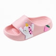 thumbnail image 1 of Toddler Shark Cloud Slides Cute Cartoon Kids Shower Sandals Boys Girls Quick Dry Non-Slip Beach Pool Home Slippers Soft Comfy Flip Flops Summer Indoor Outdoor Gibobby,1.5,Pink, 1 of 7