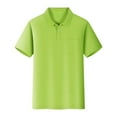 thumbnail image 1 of Toddler Shirt Boys 3t Solid Color Short Sleeve T Shirt Top Fashion Button Closure Preppy Tops Cute Baby Boy Clothes 7-8 Years, 1 of 2