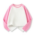 thumbnail image 1 of Toddler Shirt For Boys Solid color Girls Pink Top Crewneck Top Tees Shirts Cotton Kids Sweatshirt Girls Uniform Shirts 2-3 Years Cute&nbsp;Boy Girl&nbsp;Clothing, 1 of 2