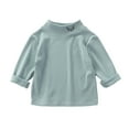thumbnail image 1 of Toddler Shirts For Girls Solid color Blue Long Sleeve Crewneck T-Shirts Fall Tops Tees Cotton Kids Sweatshirt Boys Fashion 2-3 Years Cute&nbsp;Boy Girl&nbsp;Clothing, 1 of 4