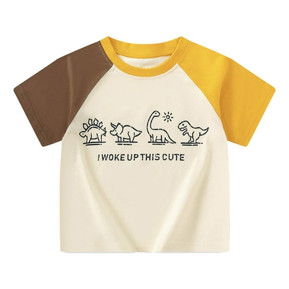 Toddler Shirts for Boys Girls Cute Cartoon T Shirts for Boys Soft Kids Short Sleeve Shirts for Boys Boys Tshirt Boys 18-24 Months Clothes