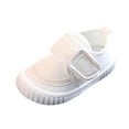 thumbnail image 1 of Toddler Shoes,Baby Solid Color Flying Woven Mesh Loafers Shoes for Sports,Baby Shoes,Z01 White,18-24 Months, 1 of 4