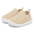 thumbnail image 1 of Toddler Shoes Baby Walking Sock Shoes Non-Slip Breathable Boys & Girls Sneakers Infant Tennis Shoes Khaki 9-12Months, 1 of 10