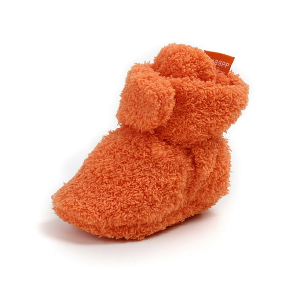 Toddler Shoes,Booties Warm Winter Baby First Soft Sole Sneakers Cozy Lined Toddler,Baby Sock Shoes,Orange,6-12 Months