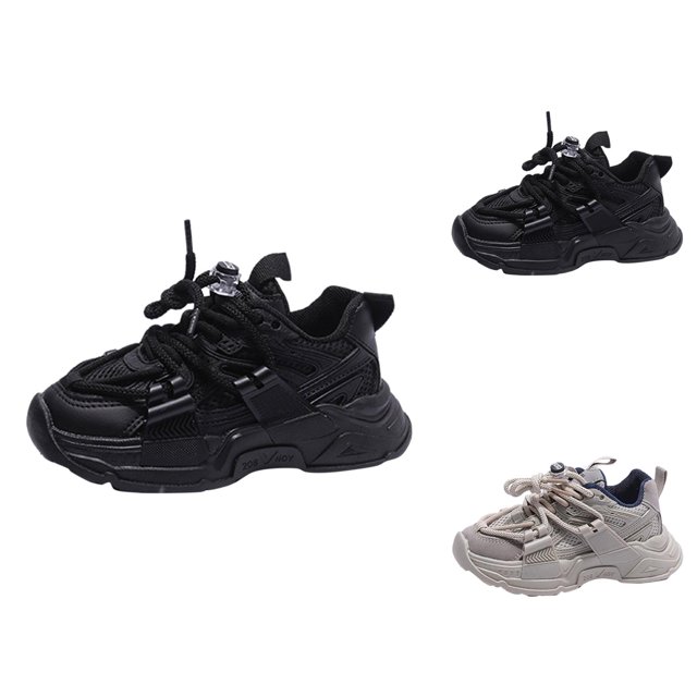 Toddler Shoes Boys Sneakers for Boys Fashion Spring Summer Children Sports Boys Run Shoes Flat Light Mesh Breathable Comfortable Solid Color Simple Style