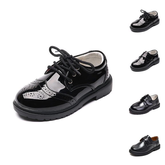 Toddler Shoes Boys' Sneakers Boys Sneakers For Weddings And Performances Stylish British Dress Shoes For School Age 3.5 To 14 Years Elegant Footwear For Formal Occasions