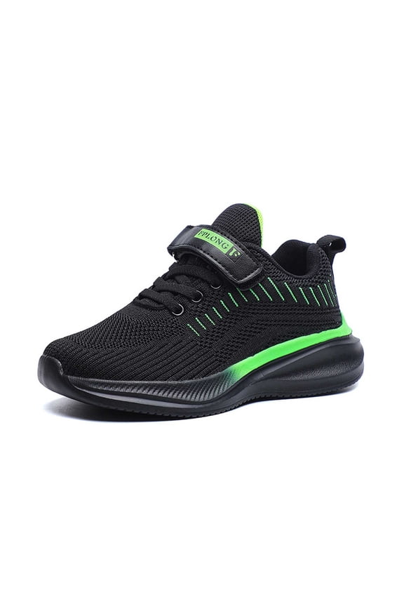 Toddler Shoes,Boys Sneakers Breathable Sports Shoes Soft Sole Running Shoes School Athletic Footwear,Boys Shoes,34,Green