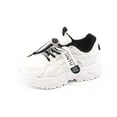 thumbnail image 1 of Toddler Shoes,Boys Sneakers Stylish Breathable Athletic Thick Sole Lace Up Dad Shoes Soft Footed Kids,Boys Shoes,Black,9-9.5 Years, 1 of 7