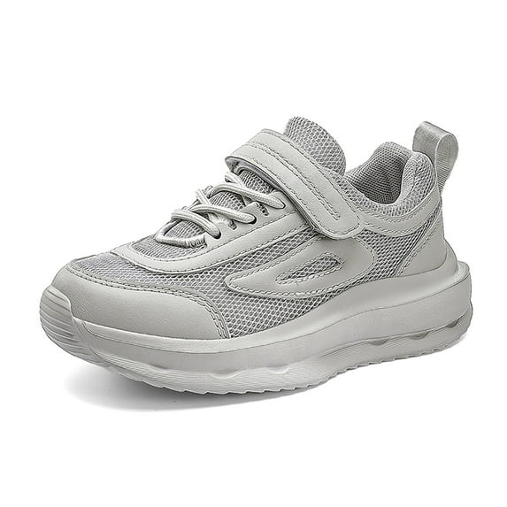 Toddler Shoes - Children's Net Solid Color Flying Woven Sports Shoes for Boys and Girls School Casual Soft Soled Shoes - Boys Shoes,Girls Shoes,Kids Shoes,Color:Grey,Size:14-14.5 Years