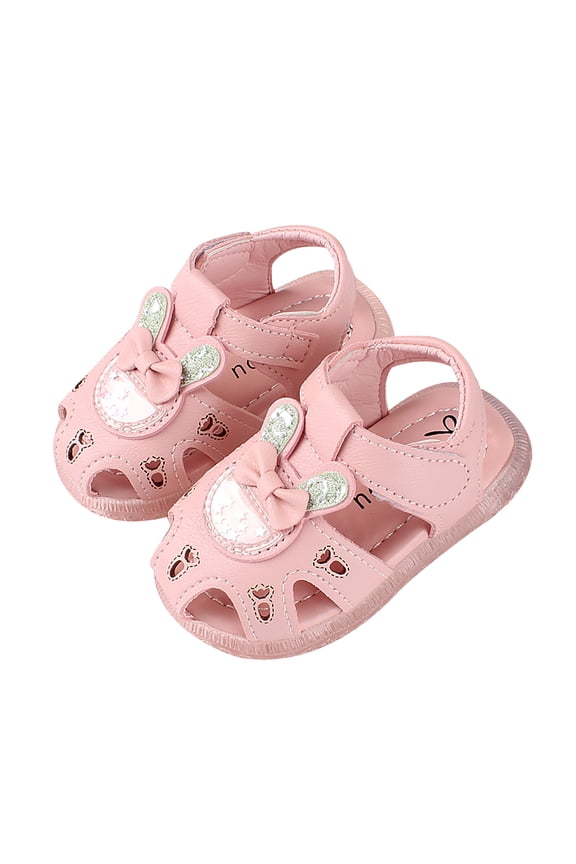 Toddler Shoes Clearance Toddler Little Baby Kids Girl Cartoons Shoes Anti-Kick Non-Slip Shoes Sandals