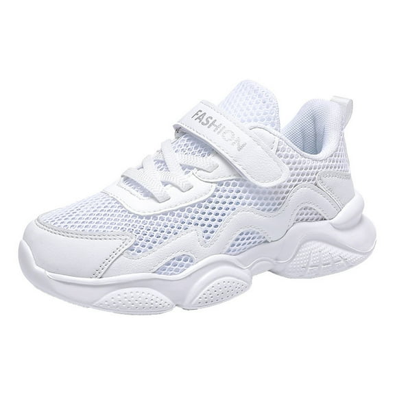 Toddler Shoes,Footwear Children Trainers Sports Boys Indoor Outdoor Running Athletic,Kids Shoes,White,10-10.5 Years