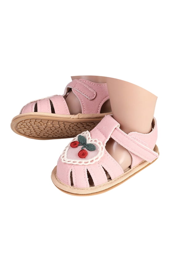 Toddler Shoes Girl Baby Girls Sandals Summer Shoes Outdoor First Walker Toddler Girls Shoes for Summe,Red