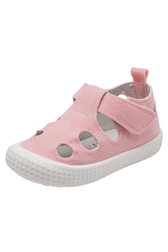 Toddler Shoes Girl Shoes Comfortable Soft Soled Flat Casual Shoes Cartoon Canvas Shoes Girls Sneakers,Size 12 Months-18 Months