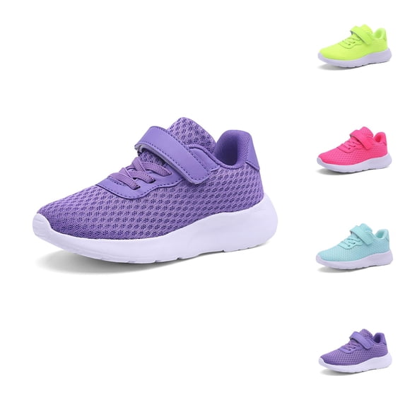 Toddler Shoes Girl Sneaker for Girls Fashion Autumn Children Girls Sports Shoes Flat Thick Bottom Lightweight Non Lace Up Easy To Wear Mesh Upper Breathable And Comfortable