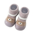 thumbnail image 1 of Toddler Shoes Kids Baby Boys Girls First Walkers Thickened Warm Cute Cartoon Socks Shoes Antislip Shoes Prewalker Sneaker, 1 of 9