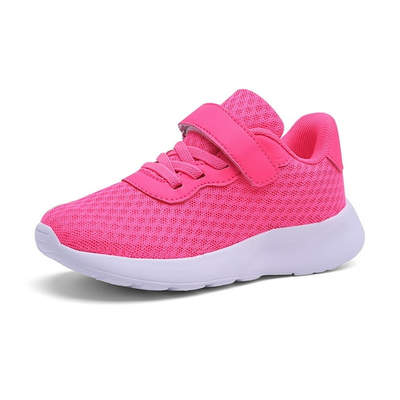 Toddler Shoes,Kids Sports Shoes Lightweight Mesh Breathable Flat Sole Easy Wear FootwearToddler Boy Shoes,Z01 Hot Pink,38