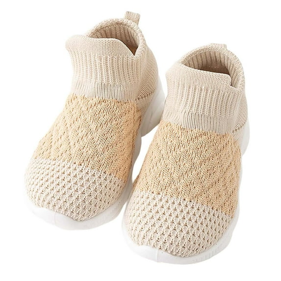 Toddler Shoes,Sneakers Baby First Soft Sole Breathable Comfortable Toddler Casual,Baby Boy Dress Shoes,Khaki,4