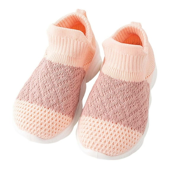 Toddler Shoes,Sneakers Baby First Soft Sole Breathable Comfortable Toddler Casual,Baby Shoes,Pink,4