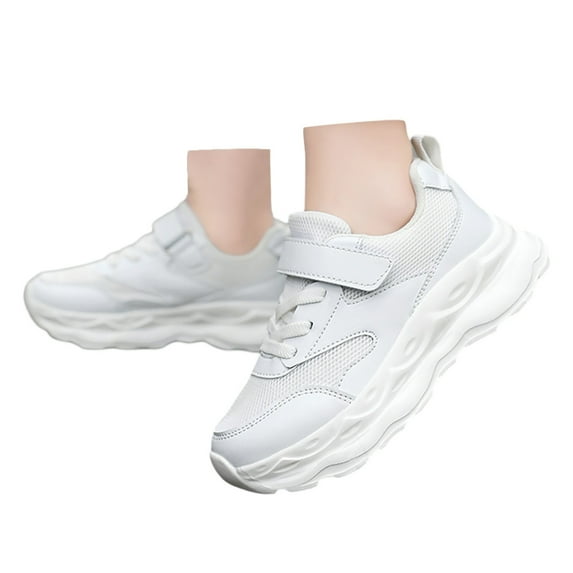 Toddler Shoes,Sneakers Shoes Fashion Mesh Lace Up Color Matching Casual Comfortable Running Footwear Sneakers for Children,Boys Dress Shoes,Z03 White,29