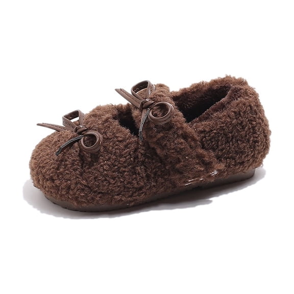 Toddler Shoes,Winter Girls Sneakers Soft Sole Lined Warm Booties Non Casual Toddler First Walking,Toddler Boy Shoes,Brown,15-18 Months