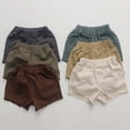 thumbnail image 1 of Toddler Shorts Boys Solid Versatile Lightweight Shorts Elastic Waist Summer Grey 6-7 Years, 1 of 6