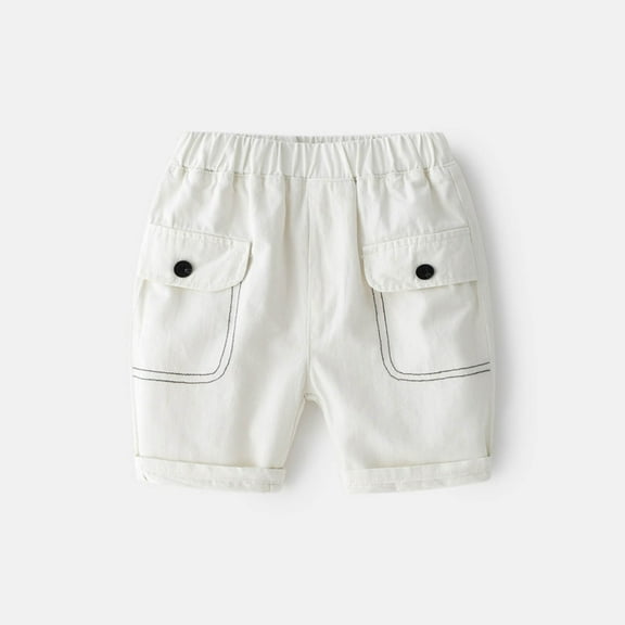 Toddler Shorts Casual Drawstring Elastic Waist Baby Boy Summer Clothes Beach Shorts 3-4 Years Boys Clothes