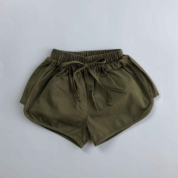 Toddler Shorts for Girls Casual Loose Fit Elastic Waist Shorts Girls Summer Clothes Baby Clothes for Girls 1-2 Years Girls Clothes