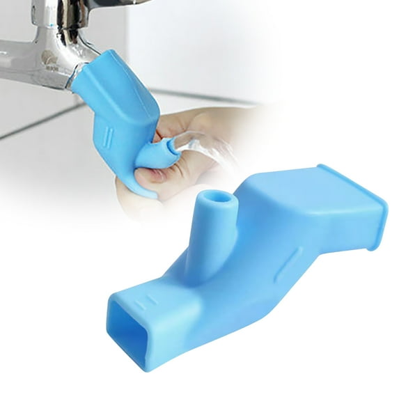 Toddler Sink Extender - Adjustable Faucet Extender for Kids, Bathroom Sink Faucet Cover with Rubber Nozzle, Water Saving Tap Extension for Children, Safe & Easy Install for Kitchen/Bathroom (Elastic)