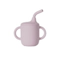 thumbnail image 1 of Toddler Sippy Cup, Zzbeans Non-Spill Silica Gel Straw Cup, Leak-Proof Training Cup with Handles for Babies Easy Grip Dishwasher Safe, Hot Pink, 1 of 5