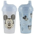 thumbnail image 1 of Toddler Sippy Cups for Boys  10 Ounce Mickey Sippy Cup Pack of Two with Straw and Lid  Durable Blue Leak Proof Travel Water Bottle for Toddlers, 1 of 7