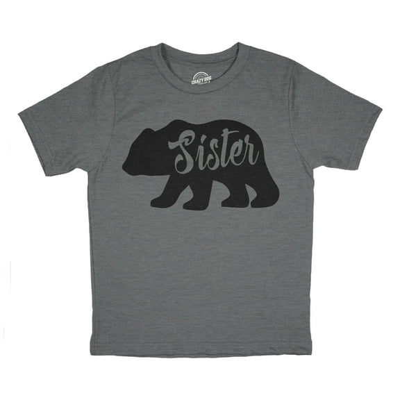 Toddler Sister Bear T Shirt Cute Funny Family Tee for Little Sister