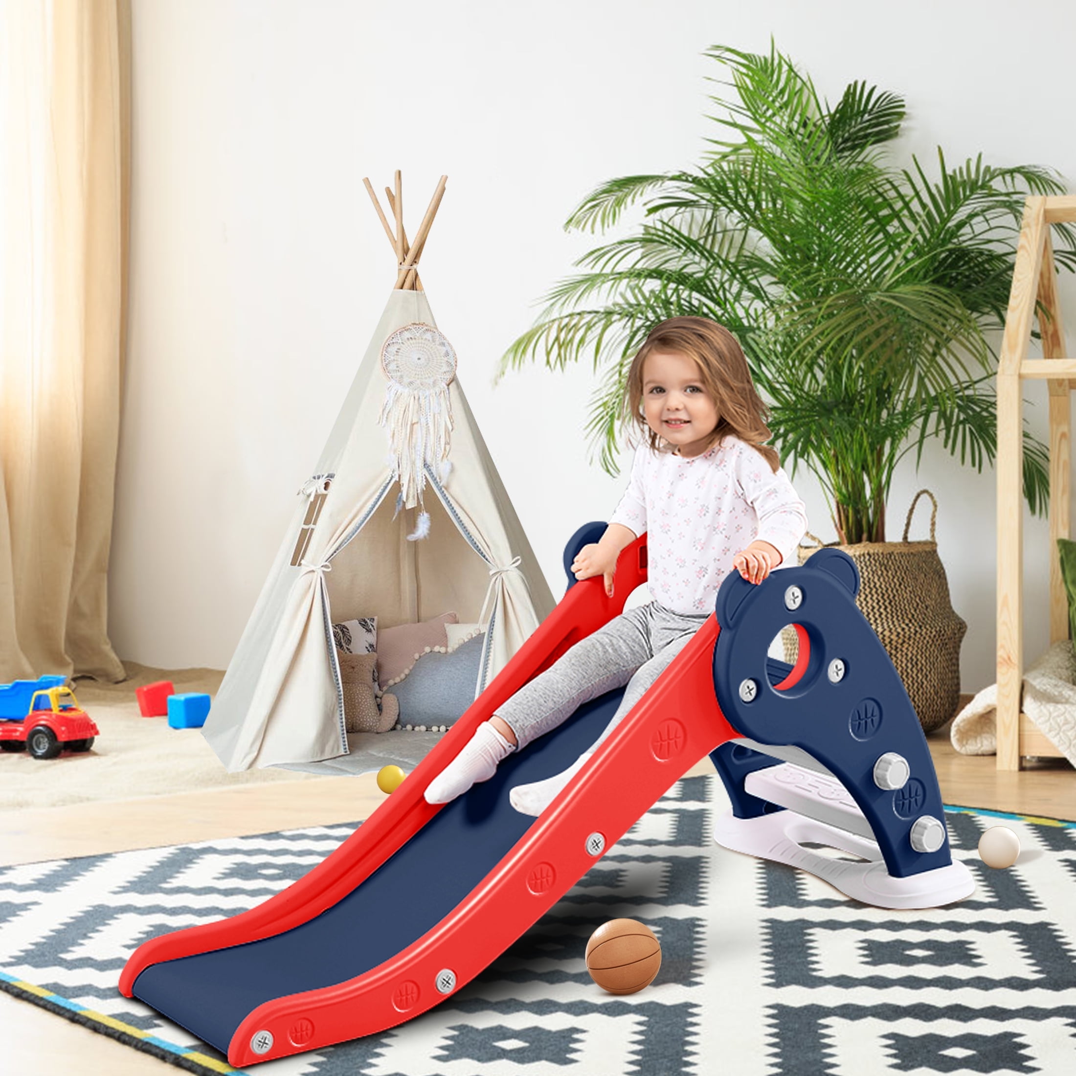 Toddler Slide Indoor Slide for Toddlers Age 1-3 Slide for Kids Slide ...