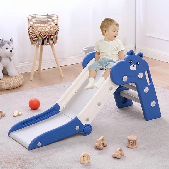Gitawusa Freestanding Toddler Playset, Indoor Outdoor Playground with Climber and Basketball Hoop for Backyard Baby Kids